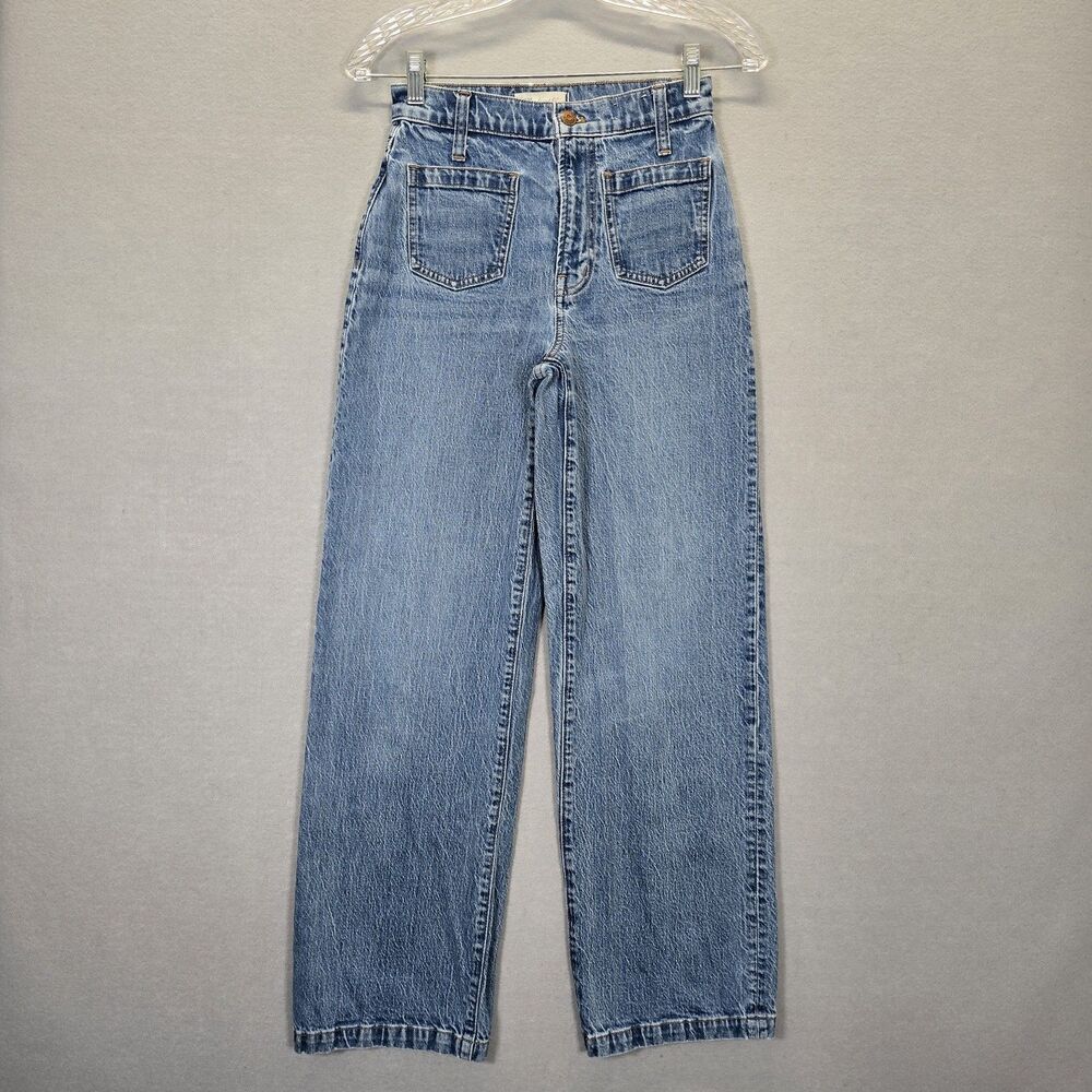 Madewell The Perfect Vintage Wide Leg Patch Pocket Size 25 (24 X 28 )
